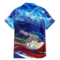 Belize One Flag One Heart Family Matching Mermaid Dress and Hawaiian Shirt Caribbean Heartbeat - Where Compass Meets Culture