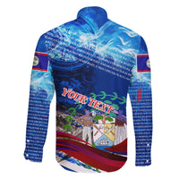 Belize One Flag One Heart Family Matching Off The Shoulder Long Sleeve Dress and Hawaiian Shirt Caribbean Heartbeat - Where Compass Meets Culture