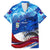 Belize One Flag One Heart Family Matching Off Shoulder Short Dress and Hawaiian Shirt Caribbean Heartbeat - Where Compass Meets Culture