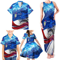 Belize One Flag One Heart Family Matching Tank Maxi Dress and Hawaiian Shirt Caribbean Heartbeat - Where Compass Meets Culture