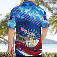 Belize One Flag One Heart Hawaiian Shirt Caribbean Heartbeat - Where Compass Meets Culture