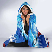 Belize One Flag One Heart Hooded Blanket Caribbean Heartbeat - Where Compass Meets Culture