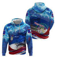 Belize One Flag One Heart Hoodie Caribbean Heartbeat - Where Compass Meets Culture