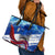 Belize One Flag One Heart Leather Tote Bag Caribbean Heartbeat - Where Compass Meets Culture
