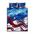 Belize One Flag One Heart Quilt Bed Set Caribbean Heartbeat - Where Compass Meets Culture