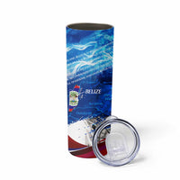 Belize One Flag One Heart Skinny Tumbler Caribbean Heartbeat - Where Compass Meets Culture