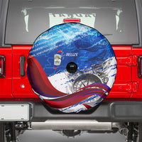 Belize One Flag One Heart Spare Tire Cover Caribbean Heartbeat - Where Compass Meets Culture