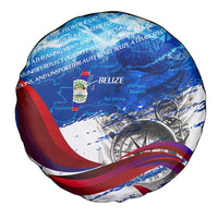 Belize One Flag One Heart Spare Tire Cover Caribbean Heartbeat - Where Compass Meets Culture