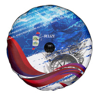 Belize One Flag One Heart Spare Tire Cover Caribbean Heartbeat - Where Compass Meets Culture