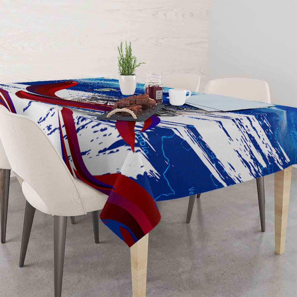 Belize One Flag One Heart Tablecloth Caribbean Heartbeat - Where Compass Meets Culture