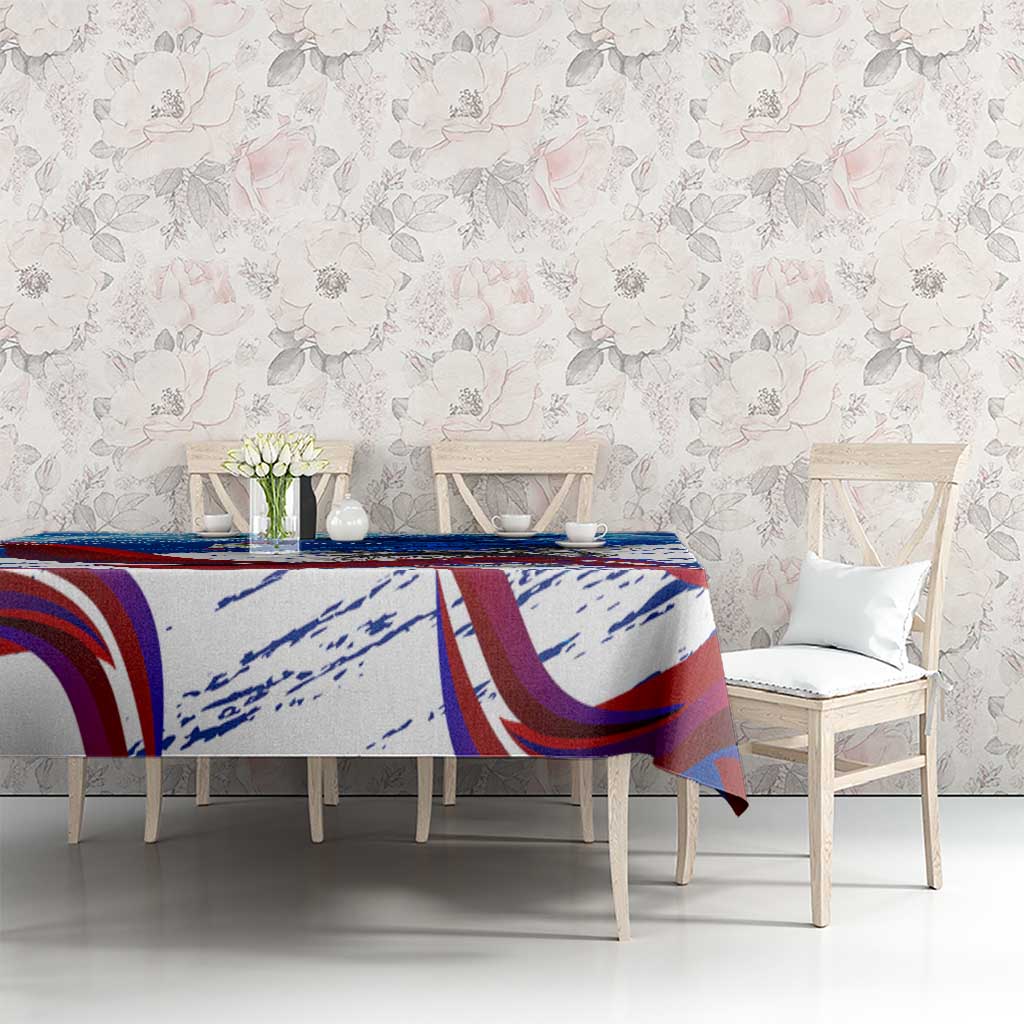 Belize One Flag One Heart Tablecloth Caribbean Heartbeat - Where Compass Meets Culture