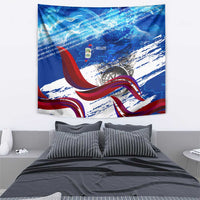 Belize One Flag One Heart Tapestry Caribbean Heartbeat - Where Compass Meets Culture
