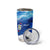 Belize One Flag One Heart Tumbler Cup Caribbean Heartbeat - Where Compass Meets Culture