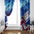 Belize One Flag One Heart Window Curtain Caribbean Heartbeat - Where Compass Meets Culture
