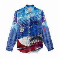 Belize One Flag One Heart Women Casual Shirt Caribbean Heartbeat - Where Compass Meets Culture