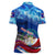 Belize One Flag One Heart Women Polo Shirt Caribbean Heartbeat - Where Compass Meets Culture