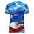 Belize One Flag One Heart Women V-Neck T-Shirt Caribbean Heartbeat - Where Compass Meets Culture