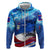 Belize One Flag One Heart Zip Hoodie Caribbean Heartbeat - Where Compass Meets Culture