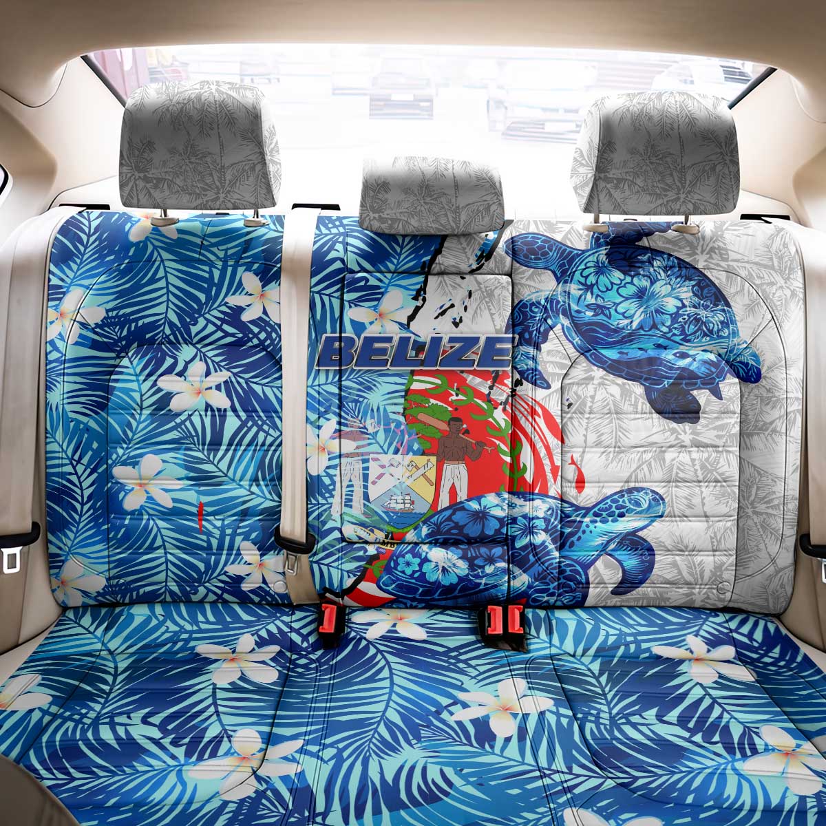 Sea Turtle Belize Back Car Seat Cover Ocean Soul Tropical Spirit