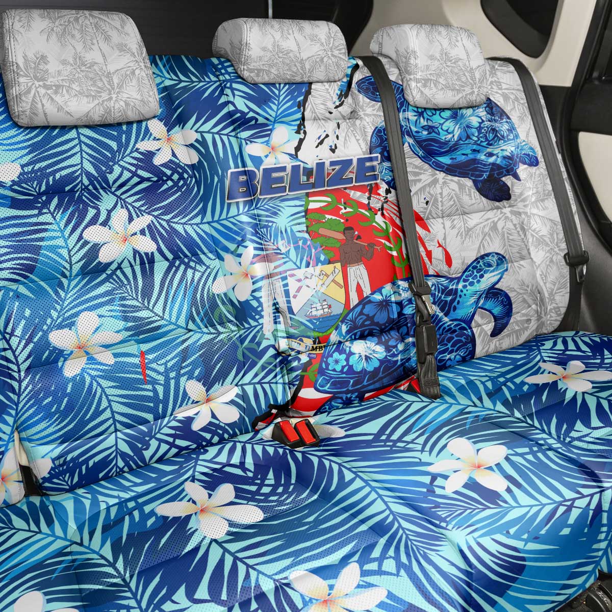 Sea Turtle Belize Back Car Seat Cover Ocean Soul Tropical Spirit