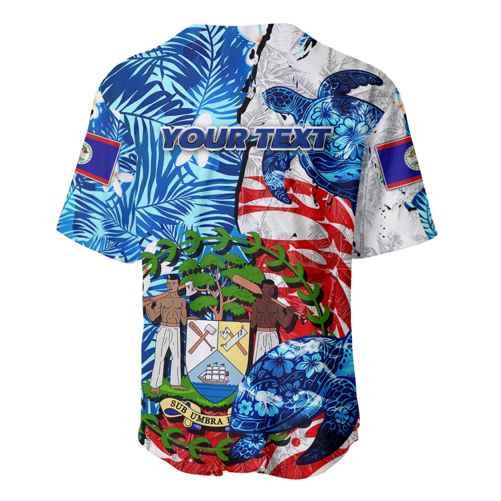 Sea Turtle Belize Baseball Jersey Ocean Soul Tropical Spirit