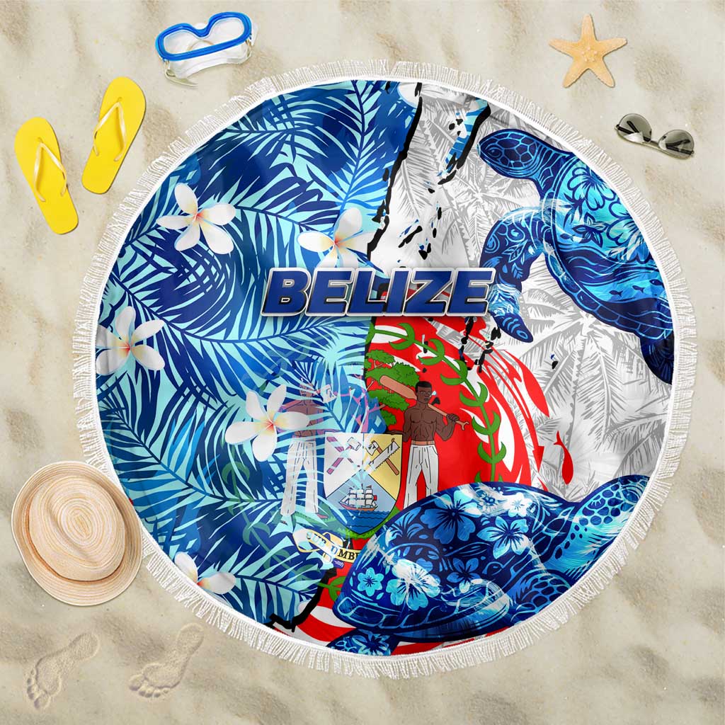Sea Turtle Belize Beach Blanket Ocean Soul Tropical Spirit