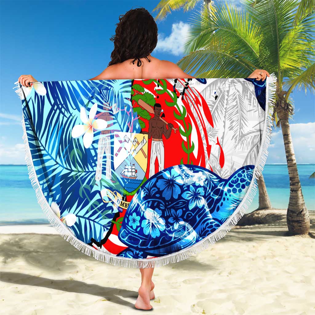 Sea Turtle Belize Beach Blanket Ocean Soul Tropical Spirit
