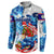 Sea Turtle Belize Button Sweatshirt Ocean Soul Tropical Spirit