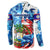 Sea Turtle Belize Button Sweatshirt Ocean Soul Tropical Spirit