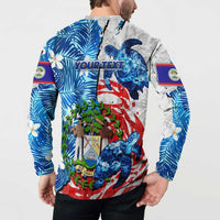 Sea Turtle Belize Button Sweatshirt Ocean Soul Tropical Spirit