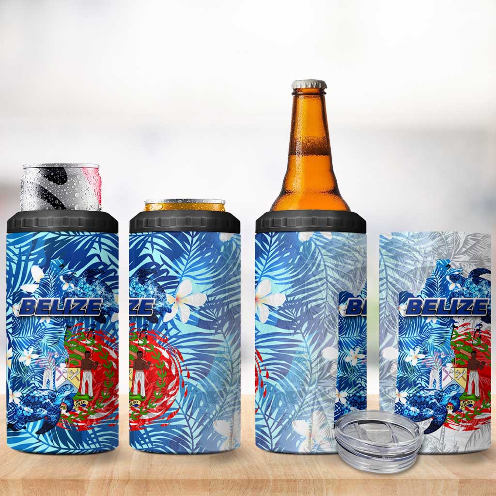 Sea Turtle Belize 4 in 1 Can Cooler Tumbler Ocean Soul Tropical Spirit