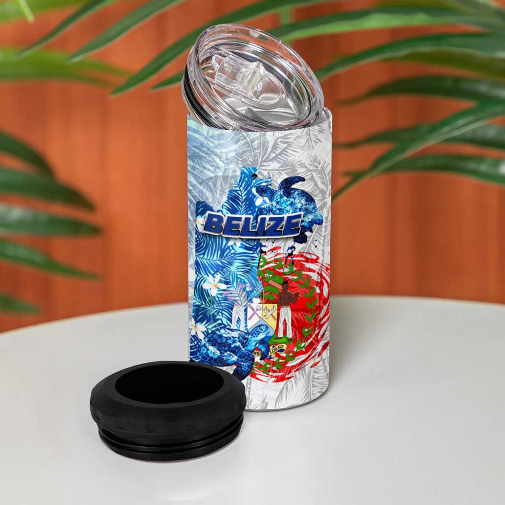 Sea Turtle Belize 4 in 1 Can Cooler Tumbler Ocean Soul Tropical Spirit