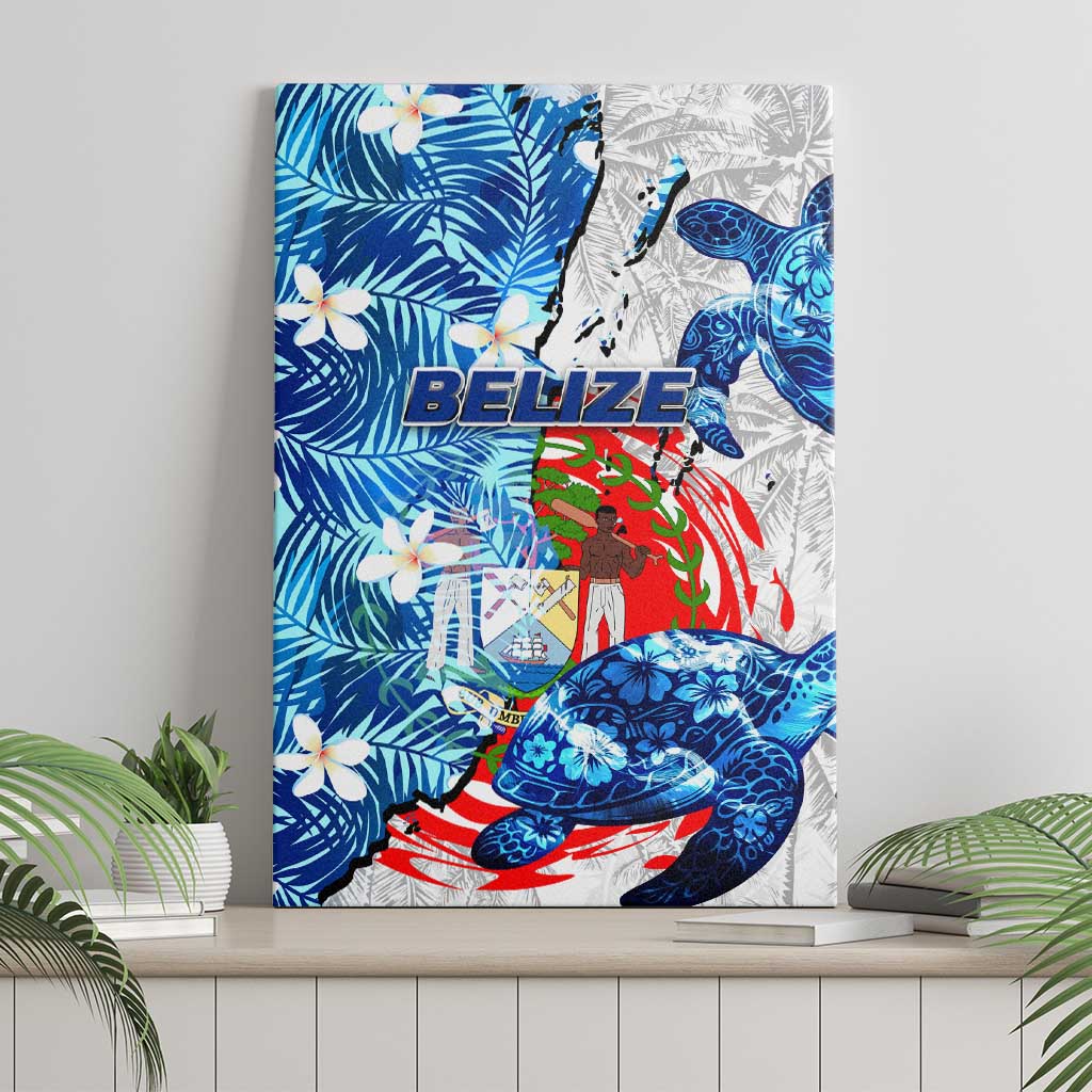 Sea Turtle Belize Canvas Wall Art Ocean Soul Tropical Spirit