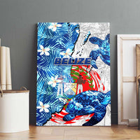 Sea Turtle Belize Canvas Wall Art Ocean Soul Tropical Spirit