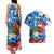 Sea Turtle Belize Couples Matching Tank Maxi Dress and Hawaiian Shirt Ocean Soul Tropical Spirit