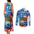 Sea Turtle Belize Couples Matching Tank Maxi Dress and Long Sleeve Button Shirt Ocean Soul Tropical Spirit