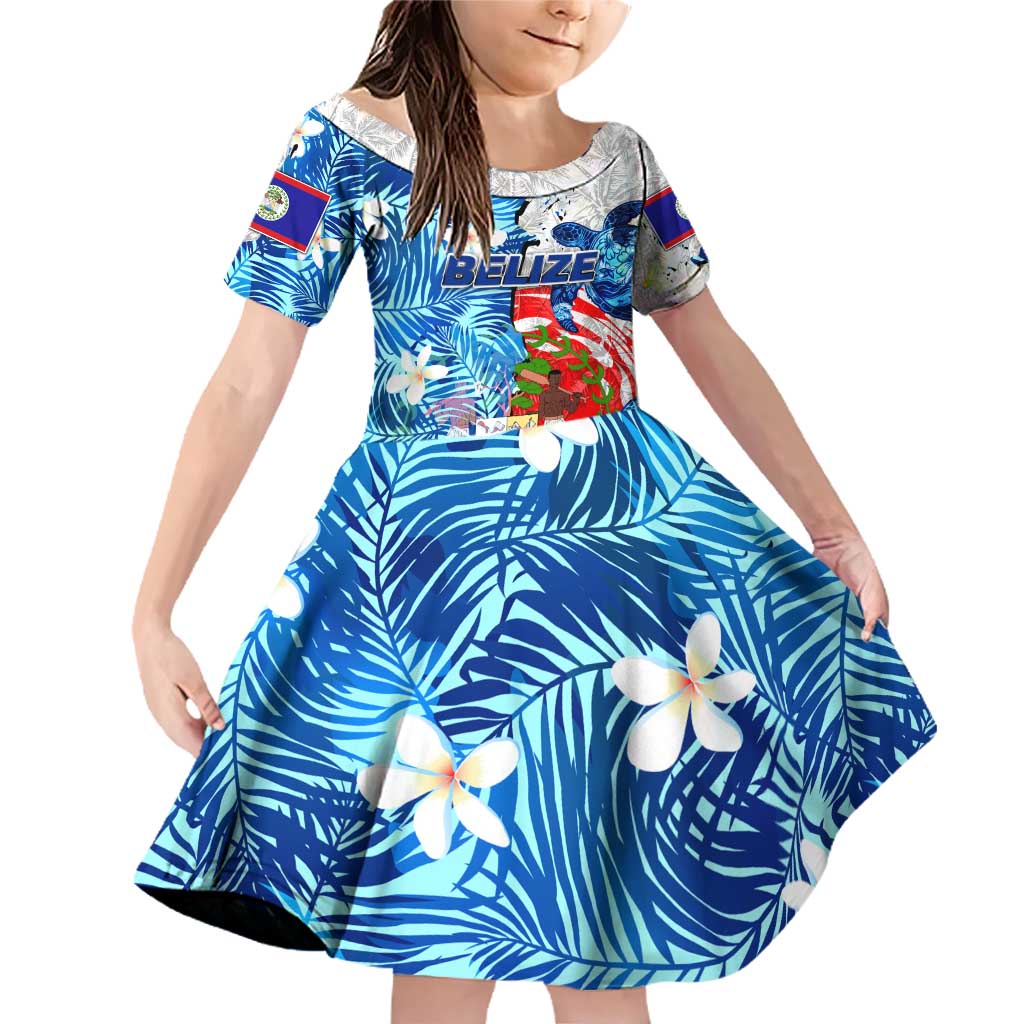 Sea Turtle Belize Family Matching Off Shoulder Short Dress and Hawaiian Shirt Ocean Soul Tropical Spirit