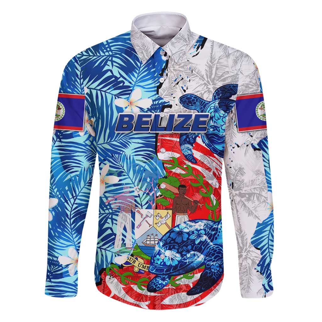 Sea Turtle Belize Family Matching Puletasi and Hawaiian Shirt Ocean Soul Tropical Spirit