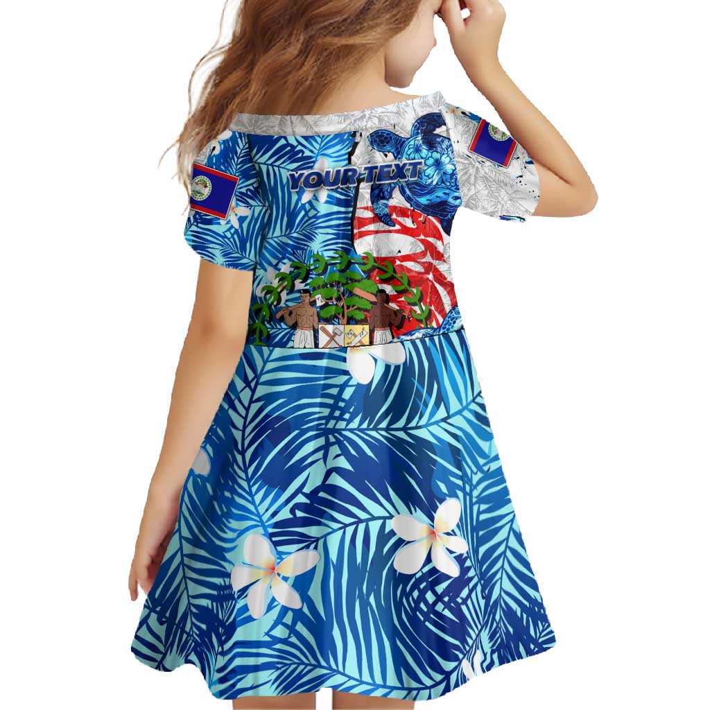 Sea Turtle Belize Family Matching Short Sleeve Bodycon Dress and Hawaiian Shirt Ocean Soul Tropical Spirit