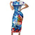 Sea Turtle Belize Family Matching Short Sleeve Bodycon Dress and Hawaiian Shirt Ocean Soul Tropical Spirit