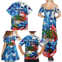Sea Turtle Belize Family Matching Summer Maxi Dress and Hawaiian Shirt Ocean Soul Tropical Spirit