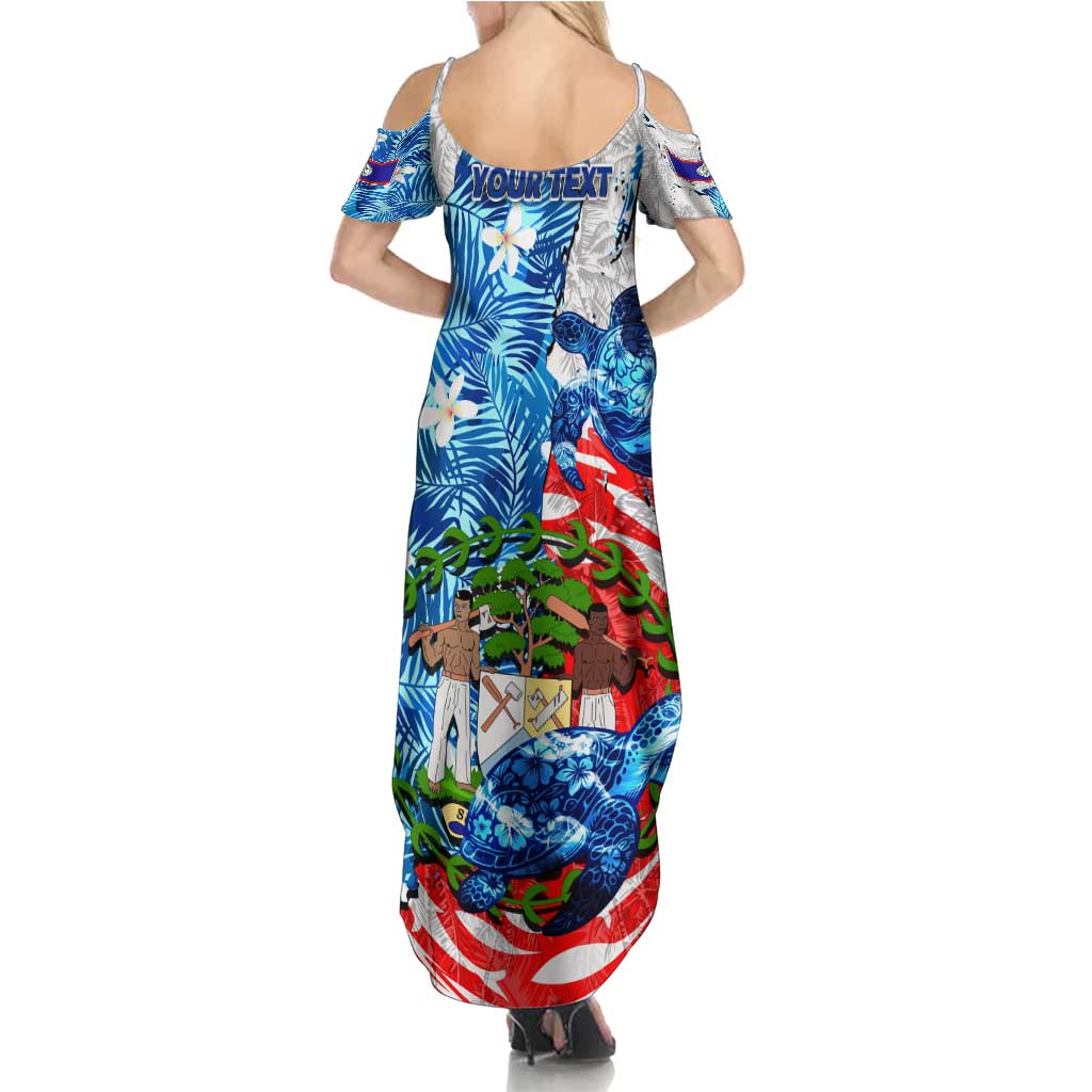 Sea Turtle Belize Family Matching Summer Maxi Dress and Hawaiian Shirt Ocean Soul Tropical Spirit