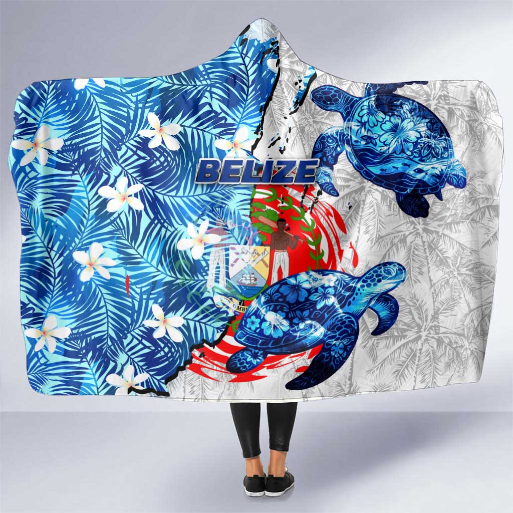 Sea Turtle Belize Hooded Blanket Ocean Soul Tropical Spirit