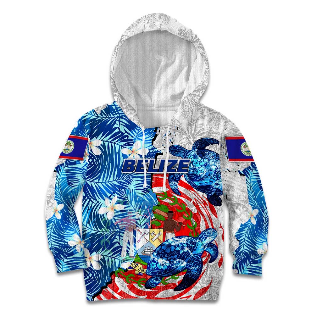 Sea Turtle Belize Kid Hoodie Ocean Soul Tropical Spirit