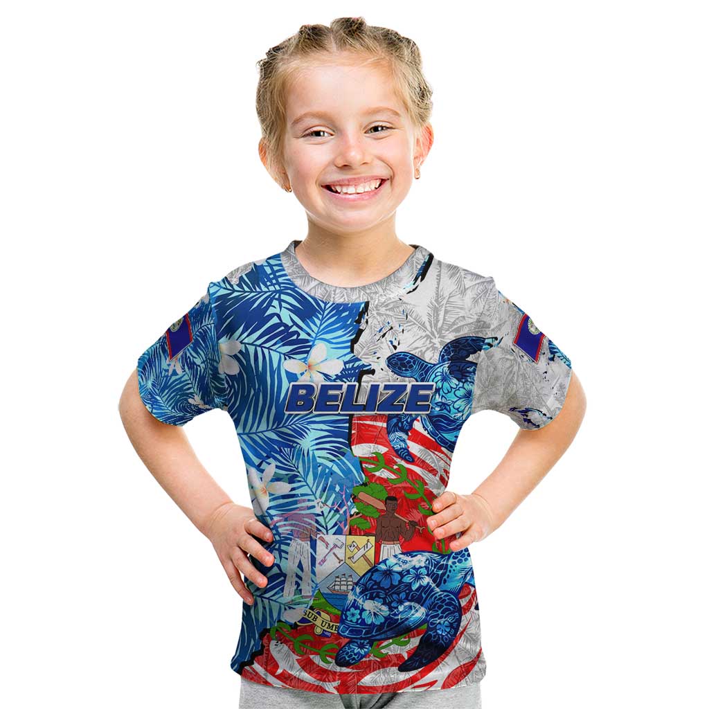 Sea Turtle Belize Kid T Shirt Ocean Soul Tropical Spirit