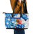 Sea Turtle Belize Leather Tote Bag Ocean Soul Tropical Spirit