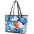 Sea Turtle Belize Leather Tote Bag Ocean Soul Tropical Spirit
