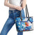 Sea Turtle Belize Leather Tote Bag Ocean Soul Tropical Spirit