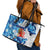 Sea Turtle Belize Leather Tote Bag Ocean Soul Tropical Spirit