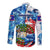 Sea Turtle Belize Long Sleeve Button Shirt Ocean Soul Tropical Spirit
